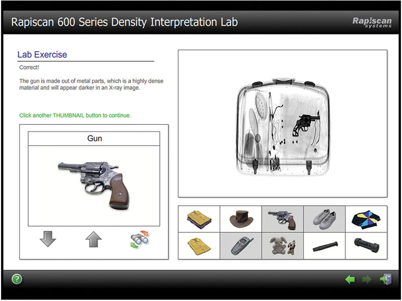 600 Series Dual View CBT Training Rapiscan Systems